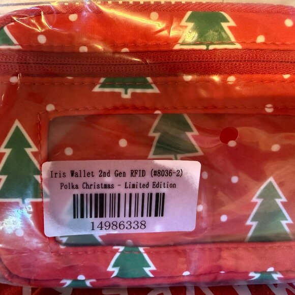 Iris & Rainbow 2nd Gen Wallet - Polka Christmas (Limited Edition) - Picture 3 of 4
